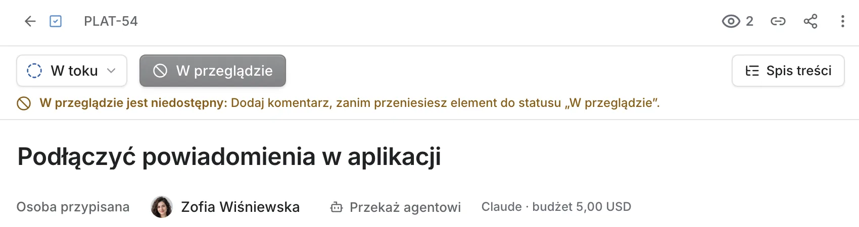 Przejście zamknięte: bloker nie dotarł jeszcze do wymaganej kolumny